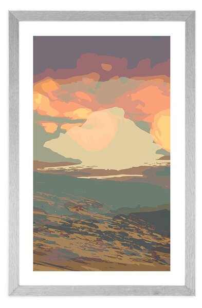 Poster cu passepartout natură orbitoare