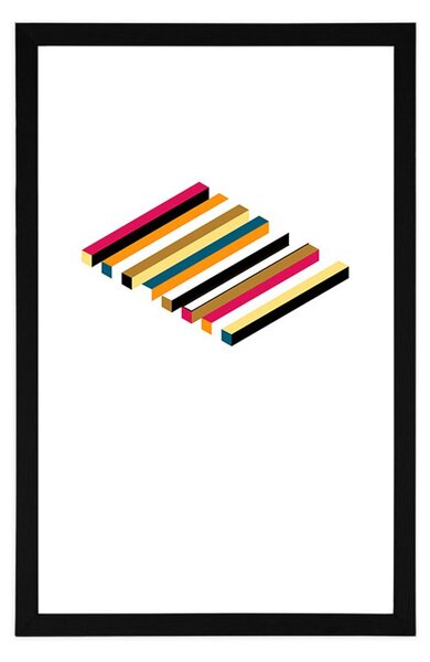Poster cu passepartout modele în design colorat