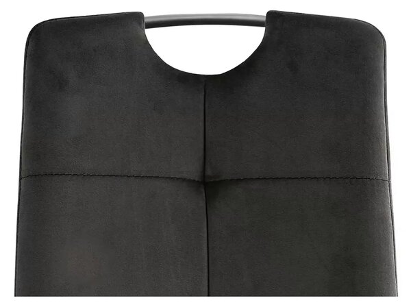 Scaun AXO, negru, stofa catifelata/metal, 43x47x101 cm