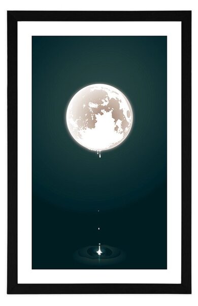 Poster cu passepartout lună fermecătoare