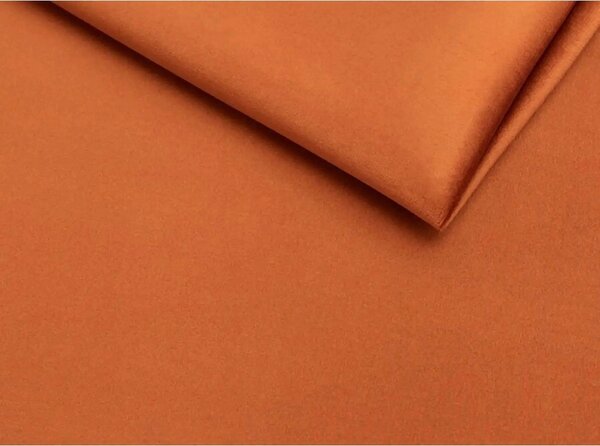 Scaun living rotativ AZALIA, caramiziu/negru, stofa catifelata/metal