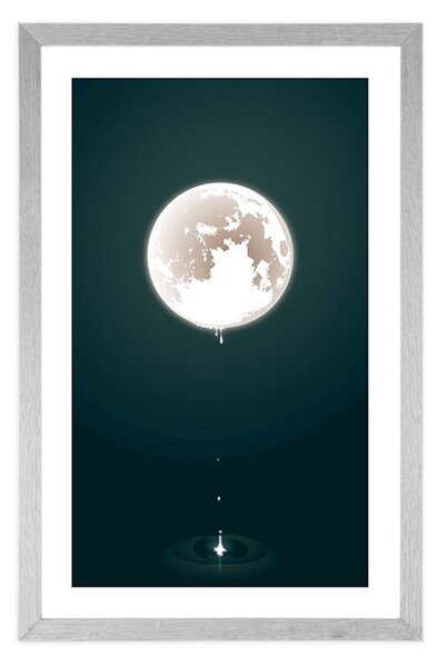 Poster cu passepartout lună fermecătoare