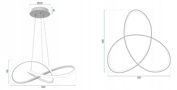 Lampa APP394-CP Gold