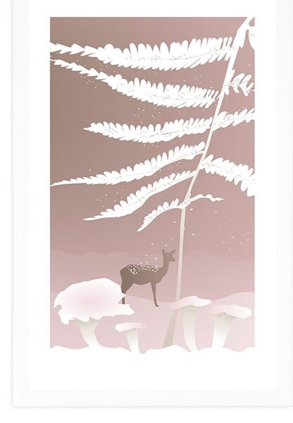 Poster cu passepartout viață de basm în pădure