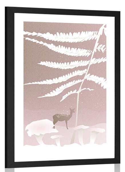 Poster cu passepartout viață de basm în pădure