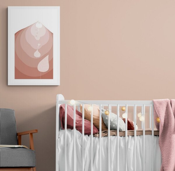 Poster cu passepartout frunzele suflate de vânt