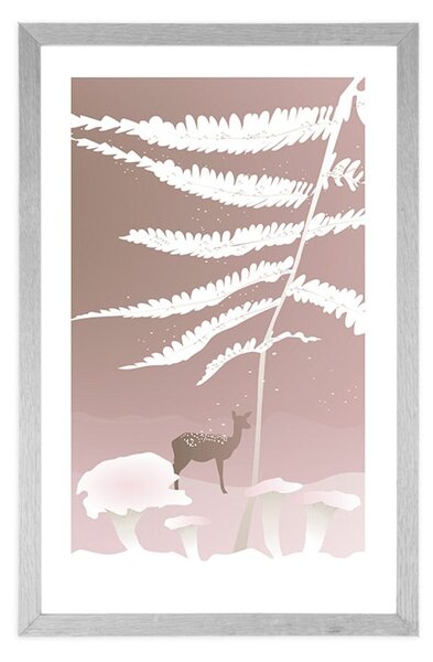 Poster cu passepartout viață de basm în pădure