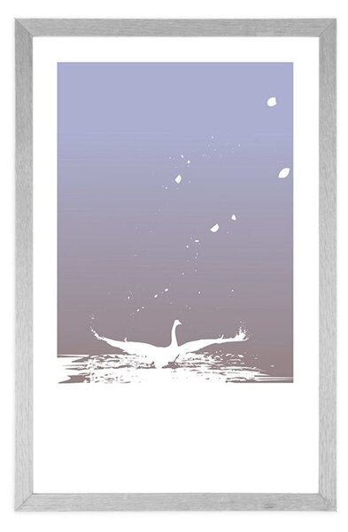 Poster cu passepartout povestea lebedelor