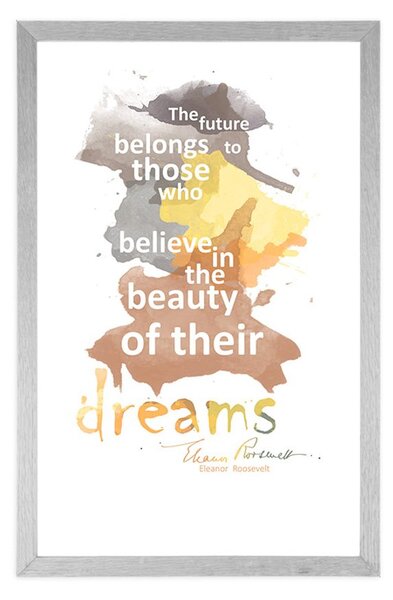 Poster cu passepartout citat despre vise - Eleanor Roosevelt