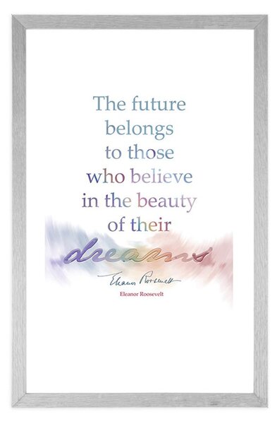 Poster cu passepartout și citat motivațional - Eleanor Roosevelt