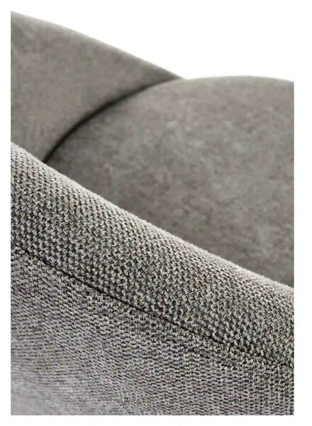 Scaun bar H118, gri/negru, stofa clasica/otel, 53x57x90 cm