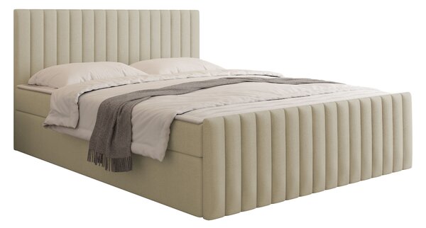 Pat boxspring Comfivo Apis IIBoxspring, Dublu, Crem, 160x200, Tapiterie, Somiera patSomiera pat, 16x21x10cm