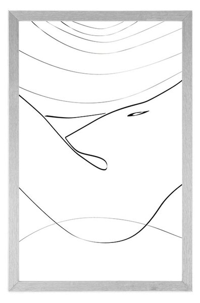 Poster linia corpului feminin