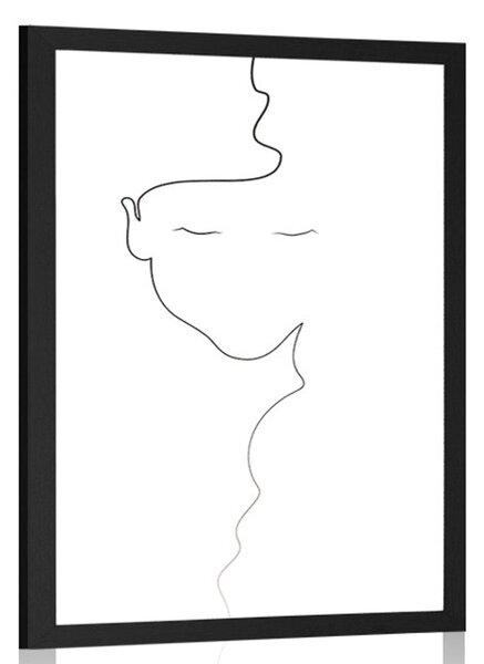 Poster femeie în design minimalist