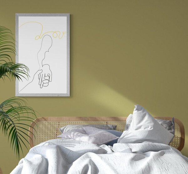 Poster atingerea iubitoare a mâinilor