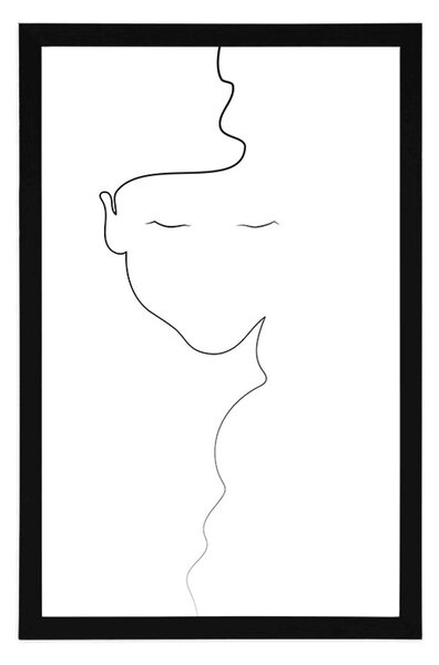 Poster femeie în design minimalist