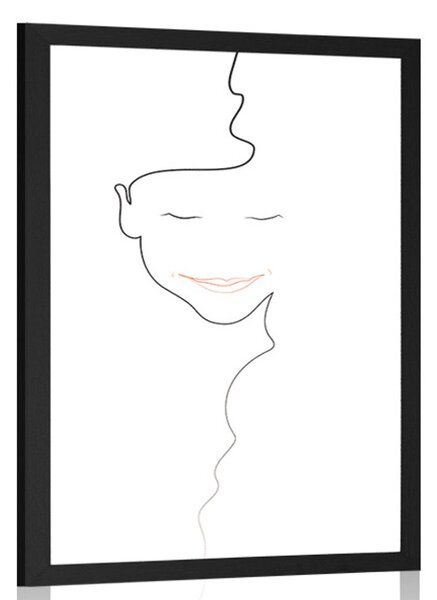 Poster chipul femeii minimalist