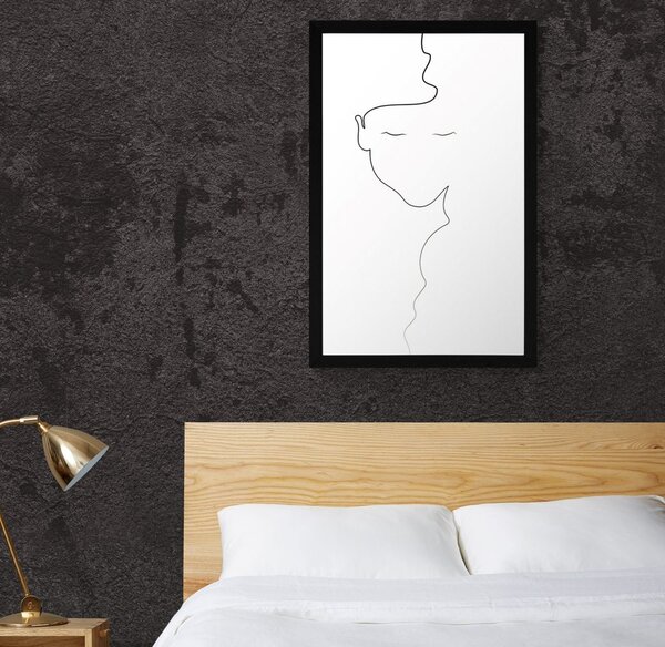 Poster femeie în design minimalist