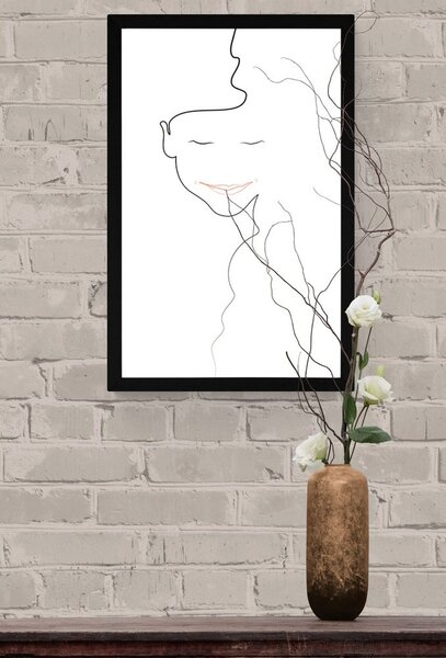 Poster chipul femeii minimalist