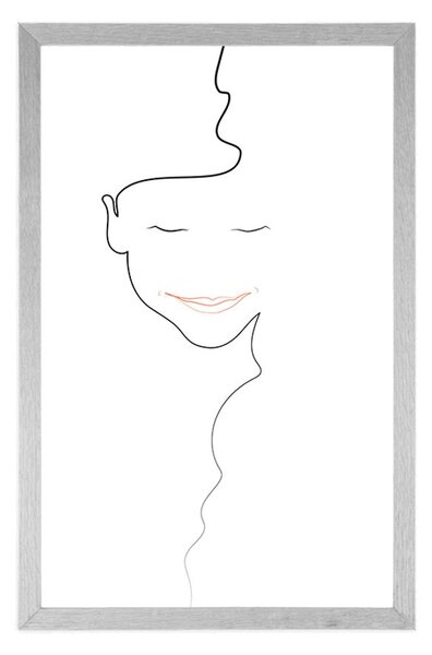 Poster chipul femeii minimalist
