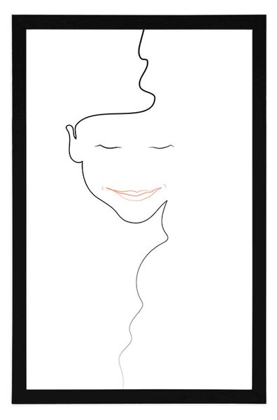 Poster chipul femeii minimalist