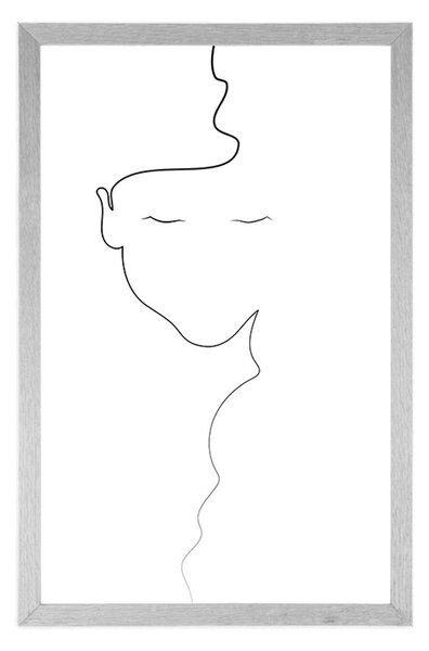 Poster femeie în design minimalist