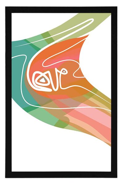 Poster Love într-un design neobișnuit