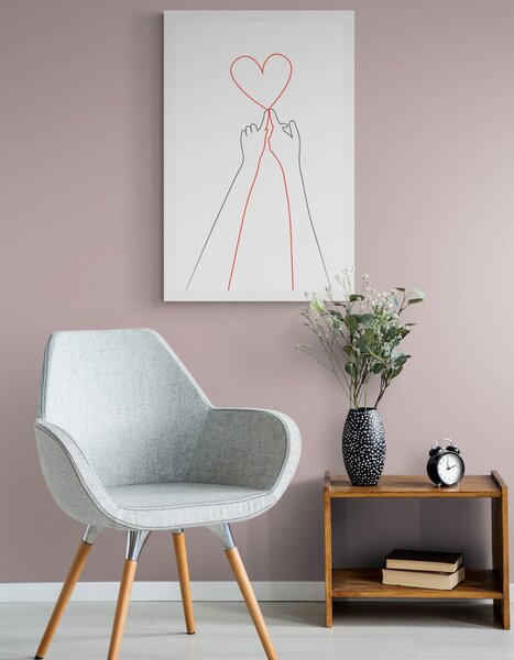 Poster legătura a două inimi
