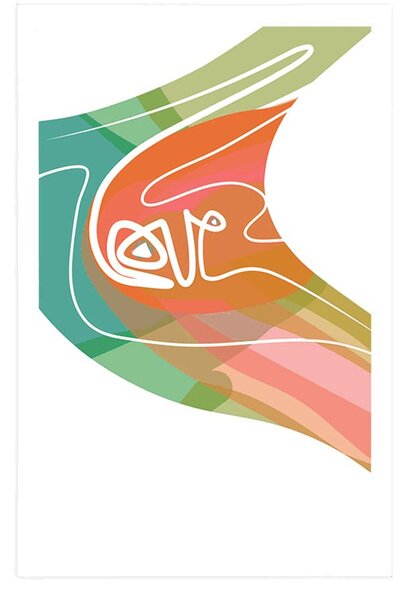 Poster Love într-un design neobișnuit