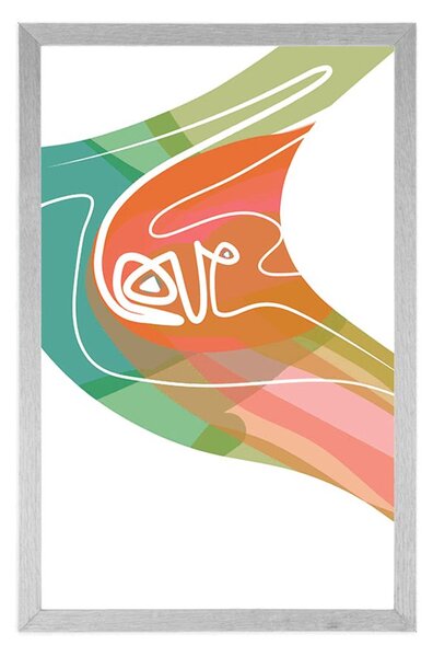 Poster Love într-un design neobișnuit