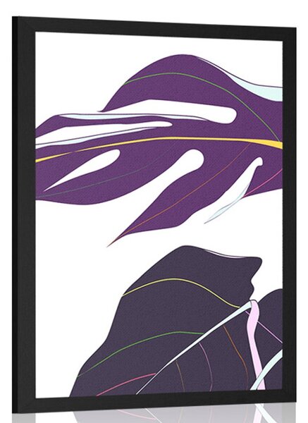 Poster frunze de monstru violet