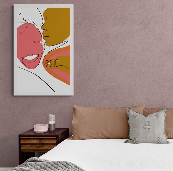 Poster pereche fericită în design interesant