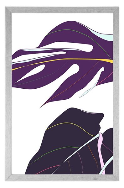 Poster frunze de monstru violet