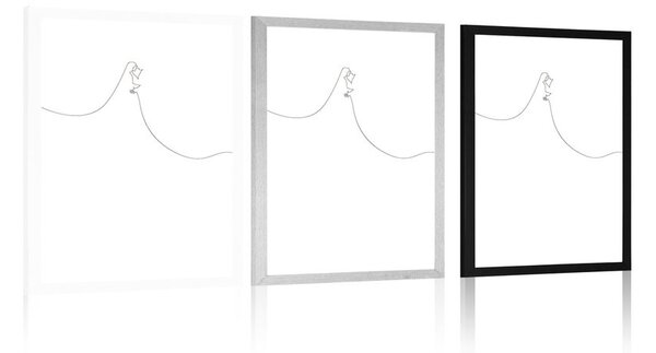 Poster linii simple