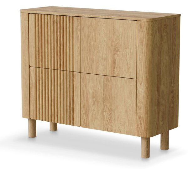 Bufet Houston 2230, Hickory stejar, MDF, PAL laminat, 93x110x40cm, 36 kg, Lemn: Fag