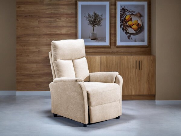 Fotoliu recliner Houston 2229, Bej, Tapiterie, 79x75x90cm, 27 kg