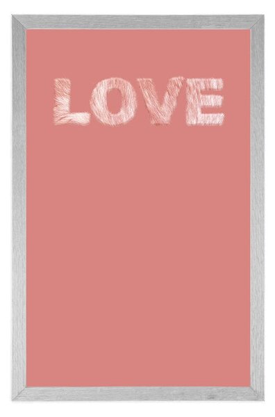 Poster cu o simplă inscripție Love