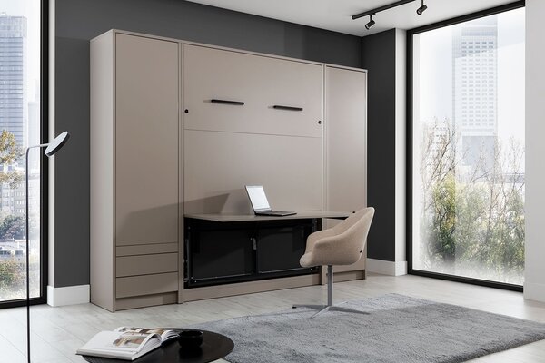 Canapea extensibilă verticală Genius 120x200 cu un birou - congo / cașmir