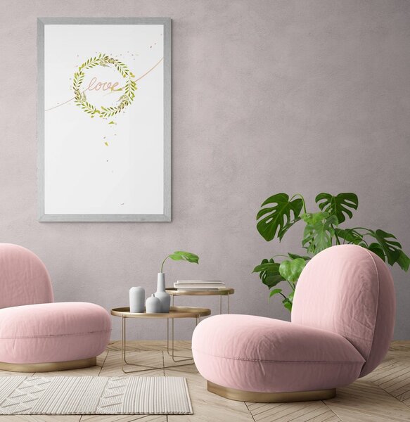 Poster cu inscripția minimalistă Love
