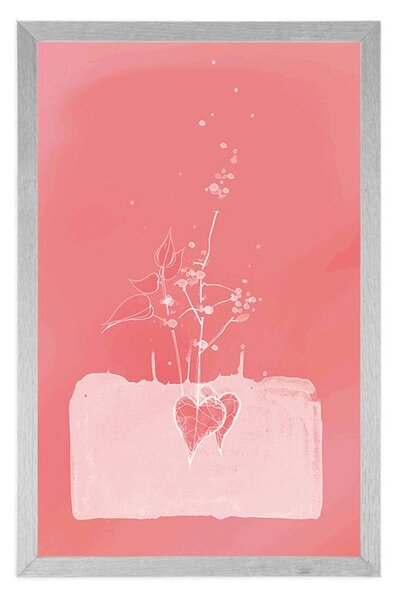 Poster farmecul roz al unei flori