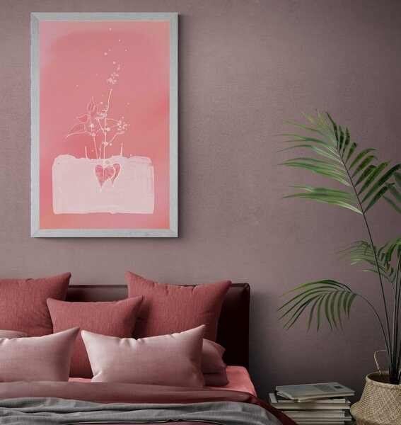 Poster farmecul roz al unei flori