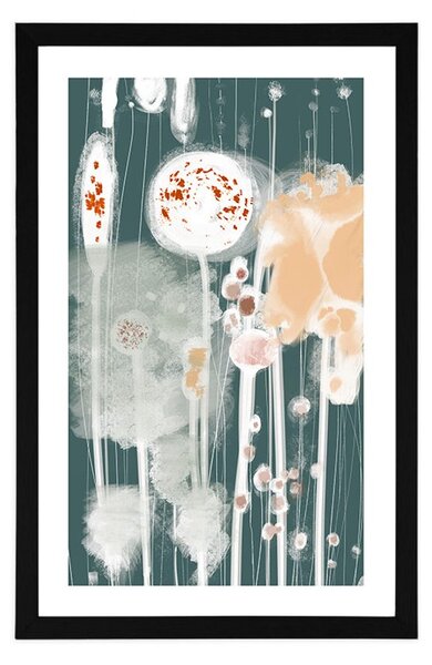 Poster cu passepartout design unic al copacilor