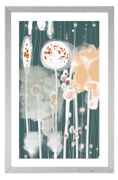 Poster cu passepartout design unic al copacilor