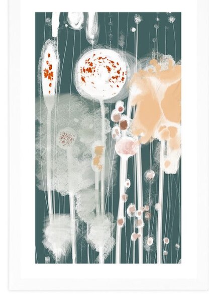 Poster cu passepartout design unic al copacilor