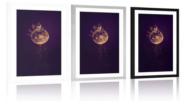 Poster cu passepartout planeta lupului