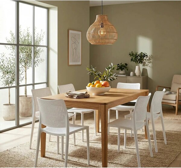Scaun K514, alb, polipropilena, 42x55x79 cm