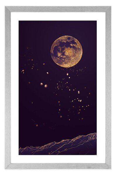 Poster cu passepartout planeta magică