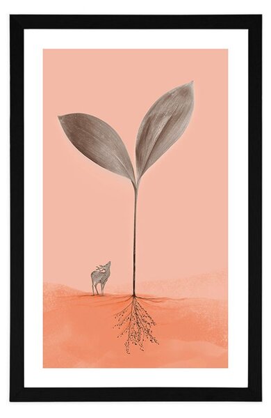 Poster cu passepartout sensul naturii
