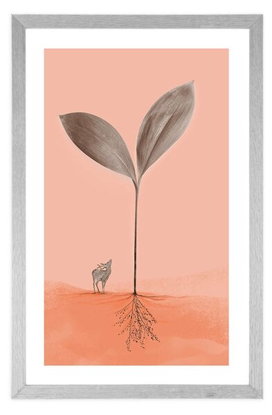 Poster cu passepartout sensul naturii