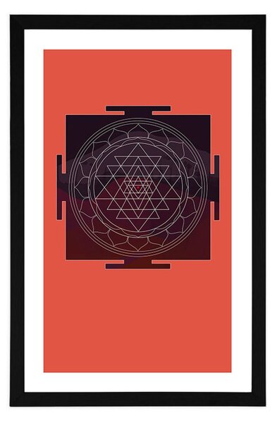 Poster cu passepartout model armonic